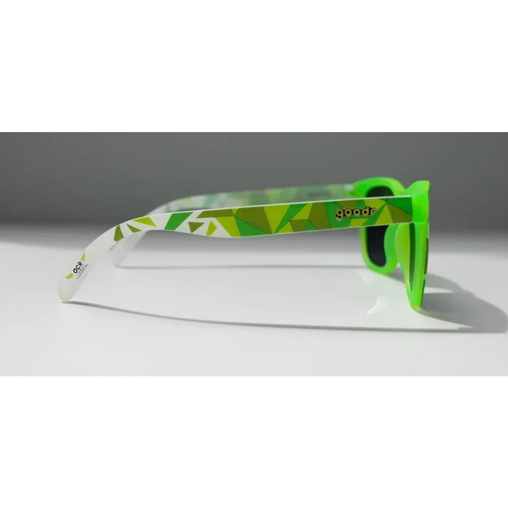 Goodr OG OCRWC Black/Green Polarized Sunglasses G00143-OG-BK1-NR - Picture 2 of 12